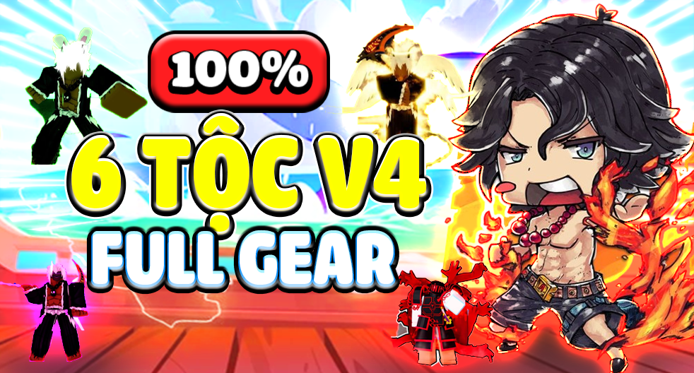 RANDOM 100% Có TỘC V4 FULL GEAR